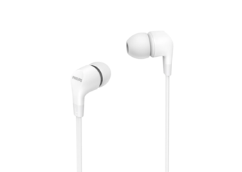 PHILIPS In-Ear austiņas, baltas (TAE1105WT/00)
