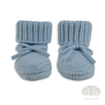 Lodger Slipper Merino vilnas čībiņas, Blue Fogg, 0-6m (SLM 110_0-6)