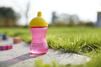 Philips Avent My Grippy mācību krūzīte ar cietu snīpi 300ml, 18M+, rozā (SCF804/04)