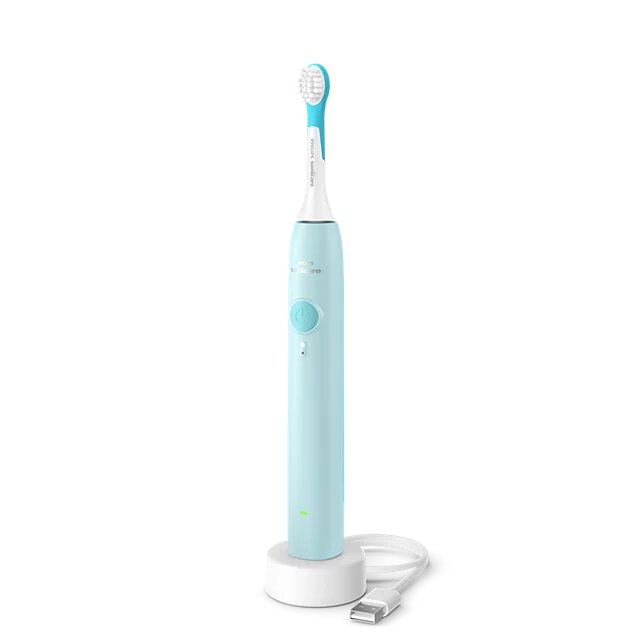 Sonicare zobu birste bērniem, zilganzaļa (HX6500/23)