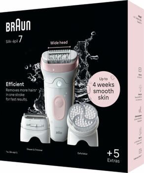 BRAUN Silk 7 epilators ar piederumiem (SE7-060)