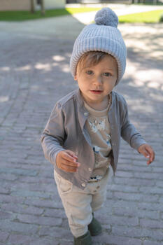 Lodger Hatter Folklore merino vilnas cepure, Drizzle, 6-12m (HTM 629_6-12)