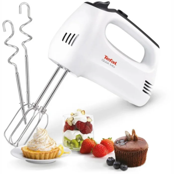 TEFAL mikseris Quick Mix, 300W+turbo, balts (HT3101)