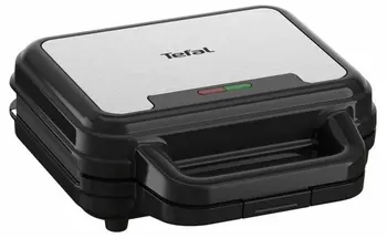 TEFAL sviestmaižu tosteris UltraCompact 3in1, melns/pelēks (SW383D10)