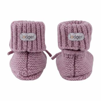 Lodger Slipper merino vilnas čībiņas, Mauve, 0-6m (SLM 330_0-6)
