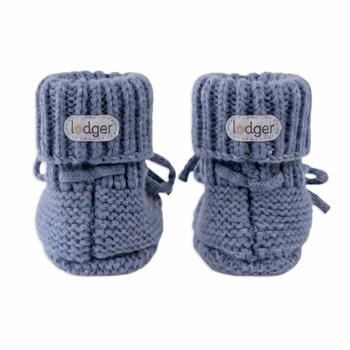 Lodger Slipper merino vilnas čībiņas, Storm, 0-6m (SLM 329_0-6)