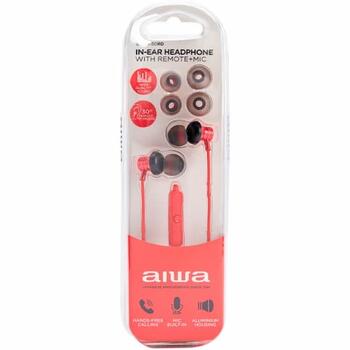 AIWA In-Ear stereo austiņas ar mikrofonu, sarkanas (ESTM-50RD)