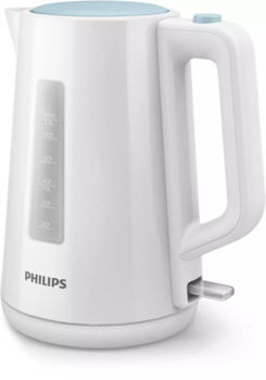 PHILIPS tējkanna 1.7 l, balts/zils (HD9318/70)