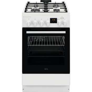 AEG gāzes plīts ar elektrisko cepeškrāsni (CKB56490BW)