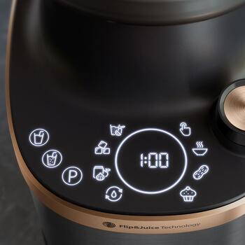 PHILIPS Flip&Juice blenderis, 1500W, melna un metāliska (HR3770/10)