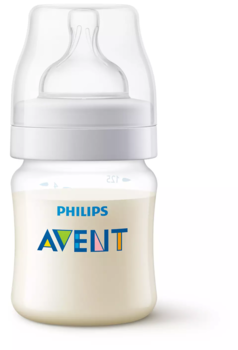 Philips Avent Pretkoliku barošanas pudelīte 125 ml, jaundzimušā knupītis, 0m+ (SCY100/01)