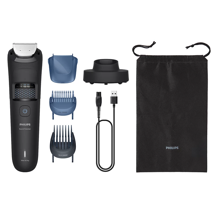 PHILIPS Series 5000 Bārdas trimmeris, lādējams, melns ar zilu (BT5780/15)