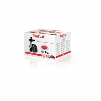 TEFAL gaļas mašīna,1400W, līdz 1,7kg/min ,melna-sudraba (NE1058)