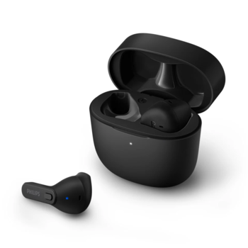 PHILIPS in-ear true bezvadu austiņas ar portatīvo uzlādes ietvaru, melnas (TAT2236BK/00)