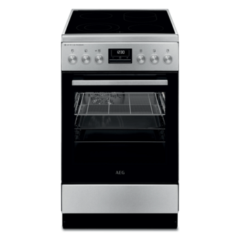 AEG keramiskā plīts, Steambake 6000. sērijas, nerūsējoša tērauda (CCB56490BM)