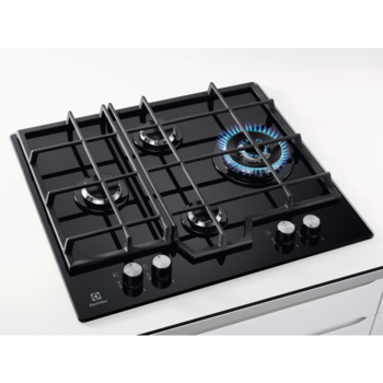 Electrolux stikla gāzes plīts virsma, iebūv., 60cm (KGG6456K)