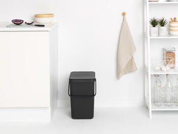 BRABANTIA atkritumu tvertne Sort & Go, 25 l, Grey (129940)