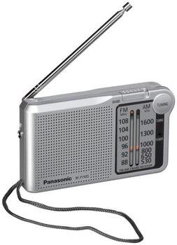 Panasonic portatīvais radio, sudraba (RF-P150DEG-S)