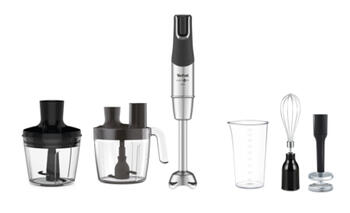 TEFAL rokas blenderis Infinity Force Pro 5in1, melns/nerūsējošais tērauda (HB95LD38)