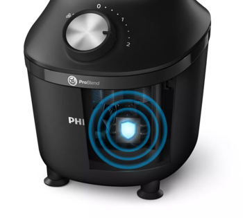PHILIPS blenderis, 2 l, 600 W, melns (HR2291/01)
