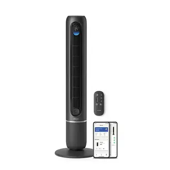 PHILIPS Series 7000 torņveida ventilators, melns (CX7550/01)
