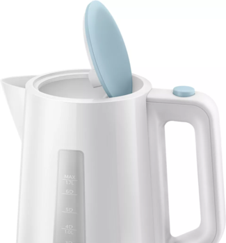 PHILIPS tējkanna 1.7 l, balts/zils (HD9318/70)