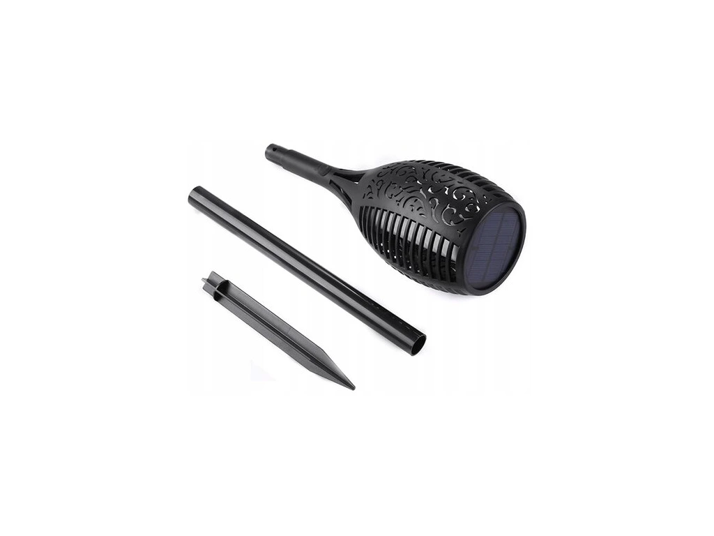 Forever Light lādējama lāpa ar saules bateriju 12 LED, 2,4W, 300mAh (RTV100010) (90115)
