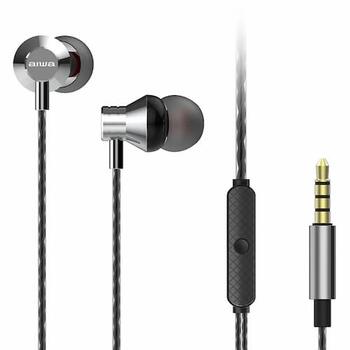 AIWA In-Ear stereo austiņas ar mikrofonu, pelēkas (ESTM-50SL)