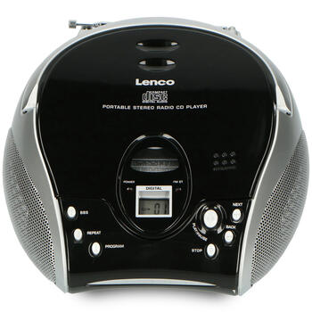 Lenco CD magnetola, melna/ sudraba (SCD-24 Black/Silver)