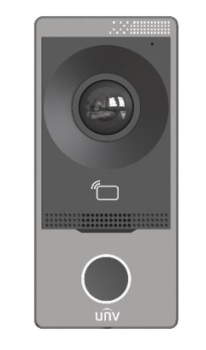 OEU-201S-HMK-W ~ UNV Уличная IP/WiFi вызывная панель видеодомофона с PoE и MF 13.56МГц считывателем на 10000 карт врезная/накладная (Металл)) (011041)