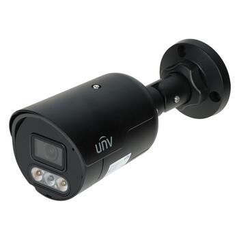IPC2124LE-ADF28K-DL3 Black ~ UNV Wise-ISP IP камера 4MP 2.8мм (SMART IR + WHITE LED) (013252)