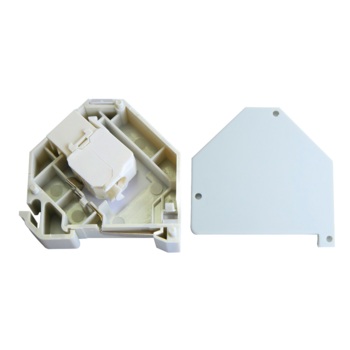 KS6A-UTP-TL180-DIN ~ UTP Cat6A KEYSTONE ar DIN-Rail adapteri (012848)