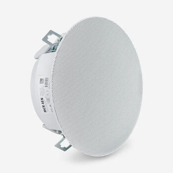 MCR 4EN White ~ Metāla griestu skaļrunis balss evakuācijai EN54-24 6W 89dB (013316)