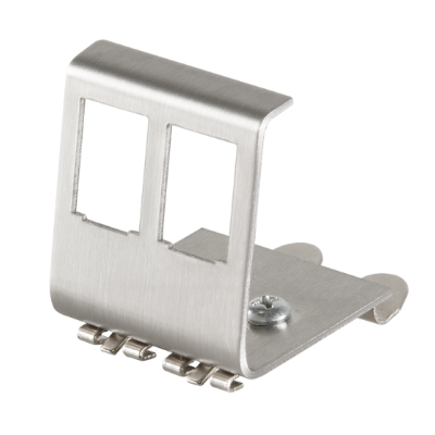 DIN-Rail adapteris 2xRJ45 Keystone modulim METĀLS (009559)