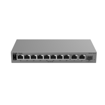 RG-ES211GS-LP ~ Gigabit pārvaldāms PoE switch komutators 8GE(PoE)+2GE(Uplink)+1GE(SFP) 70W (013375)