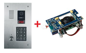 CP-2523TR + KAM-3-1 ~ Многоабонентская вызывная панель аудиодомофона с камерой TM и RFID считывателем врезная Laskomex (012956)