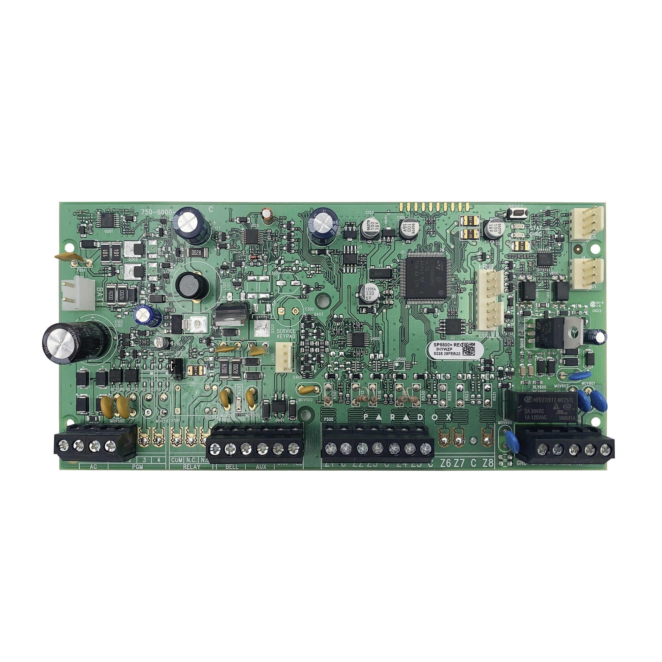 SP5500+ ~ Охранная панель 5-32 зоны 2 района 2 PGM 2 serial Paradox Spectra SP (010853)