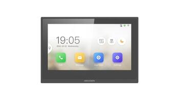 DS-KH6350-WTE1 BL ~ IP монитор видеодомофона с PoE 7" сенсорный TFT настенный Hikvision (011977)