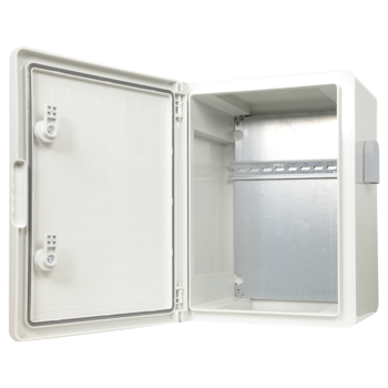 Poliestera skapis IP65 400x300x170mm DIN sliede (011570)