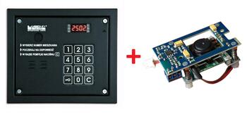CP-2503P + KAM-3P-1 ~ Многоабонентская вызывная панель аудиодомофона врезная Laskomex с камерой (012952)