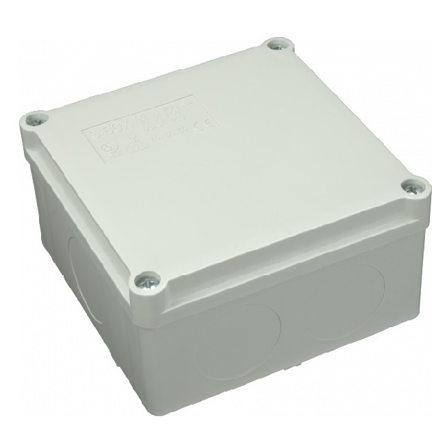 S-BOX 116 ~ Sadales kārba pelēka IP65 100x100x50mm (003795)