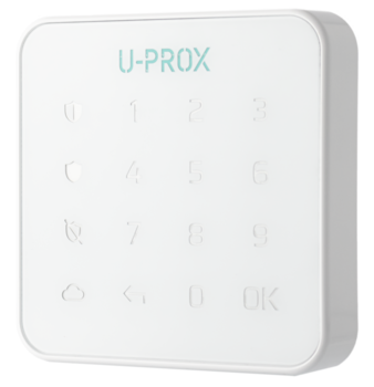 KEYPAD G1 WH ~ U-PROX беспроводная сенсорная мини-клавиатура 868МГц (012656)