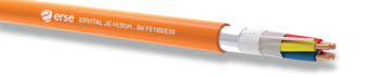 Ekranēts ugunsizturīgs kabelis ugunsdrošības sistēmām ERSE 1x2x0.8+0.8mm JE-H(st)H (FE180/E30) (011177)