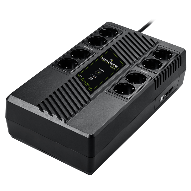 UPS ERA PLUS STRIP 1000VA USB / 700W - NVR un tīkla sistēmām (010705)