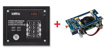 CP-2503TP + KAM-3P-1 ~ Многоабонентская вызывная панель аудиодомофона врезная Laskomex с камерой и TM считываетелем (012954)