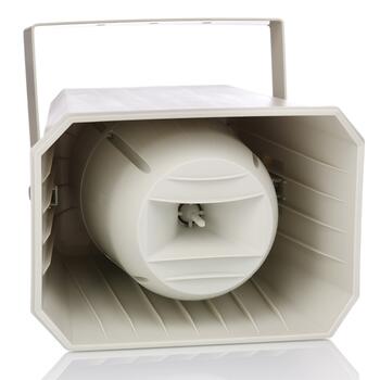 MH 50 ~ Divvirzienu plastikāta skaļrunis-rupors IP55 50W 99dB (000959)