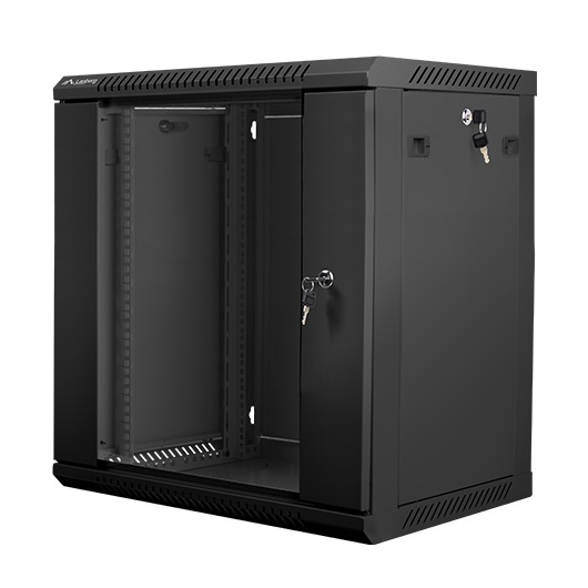 PREMIUM PRO Rack 19" 6U-600 Sienas skapis 600x600mm MELNS (009184)