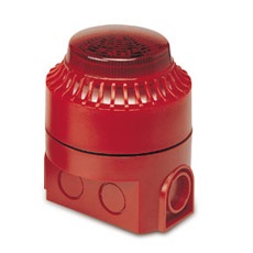 AH-03127BS ~ Ugunsdzēsības sirēna ar LED lampu 114dB 24Vdc IP44 (000301)