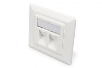Sienas plāksne Keystone moduļiem 2 x RJ45 (012682)