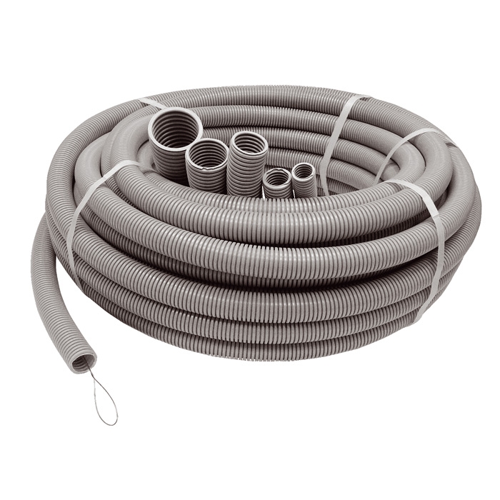 IPSF-20 ~ Gofrētā caurule ar trosi 20mm (iepakojums 50m) (000088)